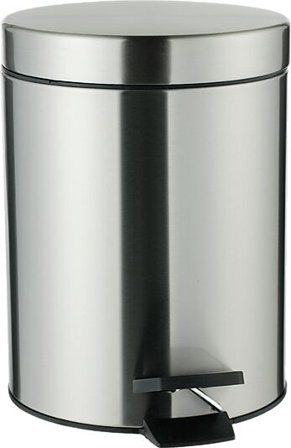 LEIFHEIT Pedalbøtte Rustfritt Stål 5L