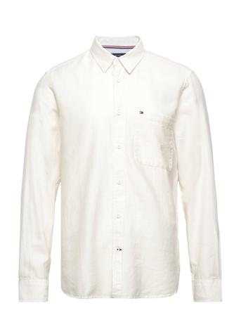 Brushed Mono Twill Rf Shirt Skjorta Casual Creme Tommy Hilfiger