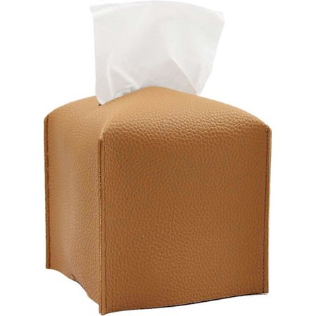 Servietboks, Firkantet Dekorativ PU Læder Servietholder Moderne Servietæske Servietopbevaringsboks