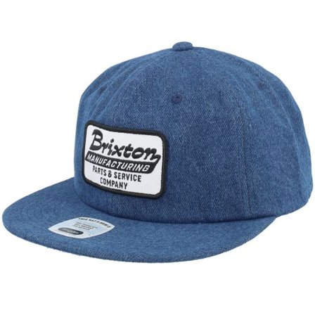 Brixton - Blå snapback Keps - Township Denim Blue Snapback @ Hatstore