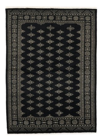 Hand Knotted Pakistan Bokhara 3Ply Rug 170X237 Wool Black/Dark Yellow