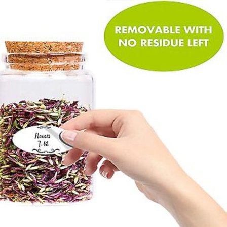 Tätningsdekaler, Tätningsdekaler för Tennburkar, Etiketter för Flaskor, Organiserande Etiketter, Kryddburksetiketter