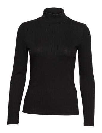 Viribber L/S High Neck Top T-shirts & Tops Long-sleeved Svart Vila