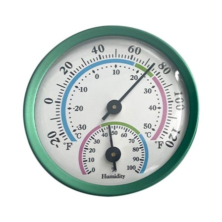 Pointer Type Hygrothermograph Termo-hygrometer GRØNN&FLERE FARGER