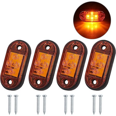 4x4LEDs Side Lights Front Rear Clearance Lights Waterproof LED Ma