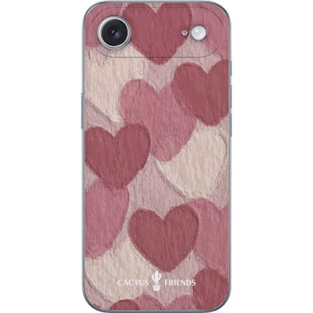 Kompatibel Mobilcover til Apple Apple iPhone 17 Air Cactus and Friends - Blush Paper Hearts