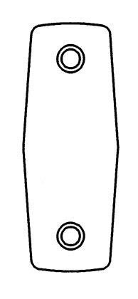 ASSA Fix 823 Dekkbrikke rustfri, Dør- & vindusbeslag