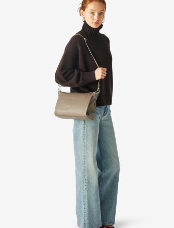 Adax Larissa Shoulder Bag Caroline - Grey - ONE SIZE