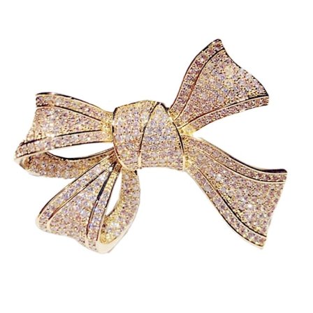 Mode Kvinna Kubisk Zirkonia Inlagd Rosett Finger Ring Bröllop Fest Smycken Present