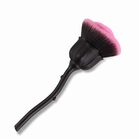 1 kpl Musta Ruusu Meikkisivellin, Poskipuna Sivellin Muoti Kauneustyökalu, Super Suuri Kasvojauhe Meikkisiveltimet Puuterikosmetiikkatyökalulle