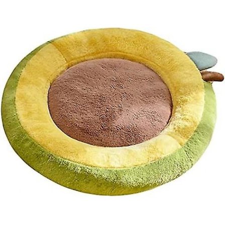 Kattepute Seng Rund - Plysj Koselig Myk Katteputepute Smultring Kattunge Seng Sklisikker Søt Liten Hundeseng Pute Vaskbar Valpematte