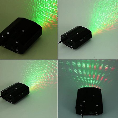 Led laserprojektor Scenbelysning Rörlig Dj Disco Party Fjärrkontroll