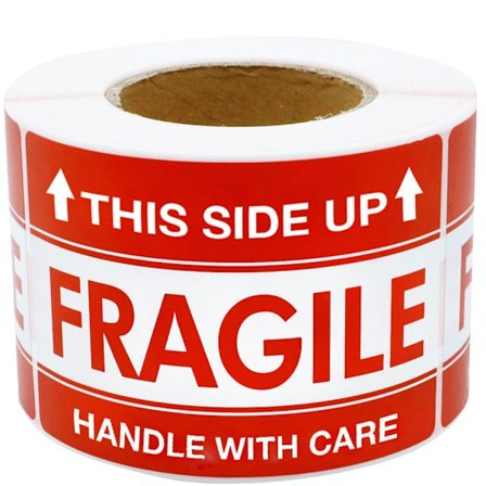 Advarsel Forsendelsesetiketter Advarselsklistermærker Selvklæbende