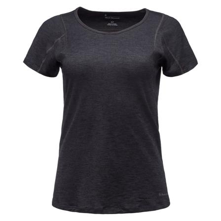 Black Diamond Women's Rhythm Tee Women short-sleeved sweaters Black S