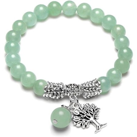 8mm Natursten Armband Chakra Energi Pärlor Ädelsten Stretch E