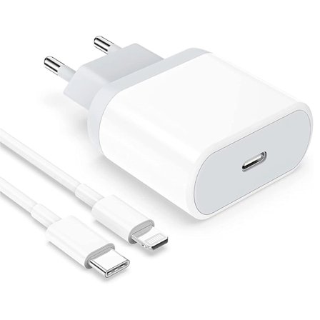 Snabbladdare iPhone Type-C Lightning - 20W