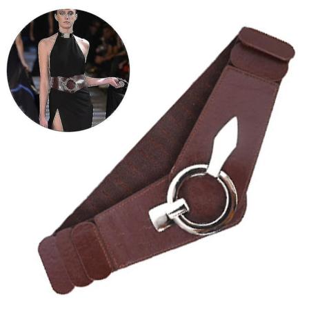 1 stk Kvinners Mote Vintage Bred Elastisk Stretch Midjebånd Med