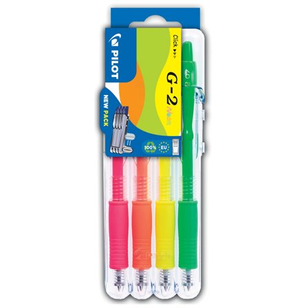 Pilot G2 2GO 4-set Neon
