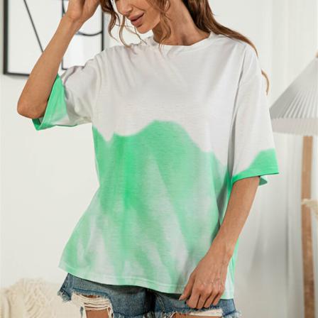 Kortärmad T-shirt För Kvinnor Med Rund Hals