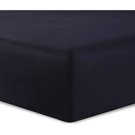 Lagen 150 x 200 cm - Farver: Sort - Bomuld: 57 Garn - 4 Elastiske Hjørner