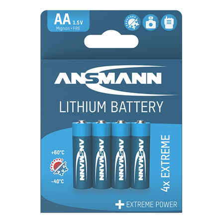 ANSMANN BATTERI AA LITHIUM 4STK