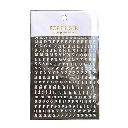 26 bokstäver versaler case självhäftande klistermärken för kuvert, vuxen, unisex