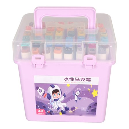 Dobbelt penselspenner sikker glat skrivning farveægte præcis kontrol vandbaseret maling markør pen til begynder tegneserie 48 farver