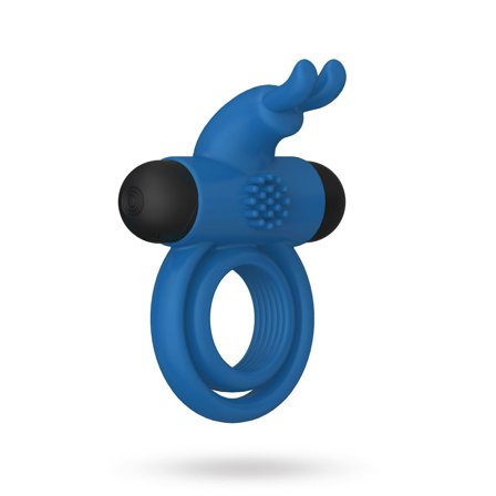 Double Rings Rabbit Clit Rechargeable Cock Ring - Sustainable Pleasure