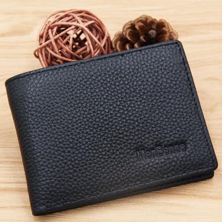 Plånbok Mobilplånbok Plånboks Kortplånbok Dam Herr Läder B Svart