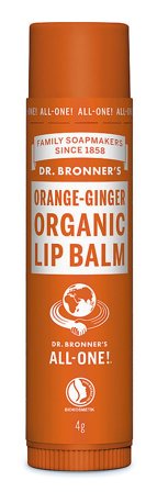 Dr. Bronner's Organic Lip Balm Ginger, Skincare, Ansigtspleje, Læbepleje
