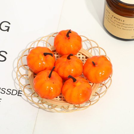 16 stk Små Kunstige Livaktige HØST-Gresskar Mini Gresskar