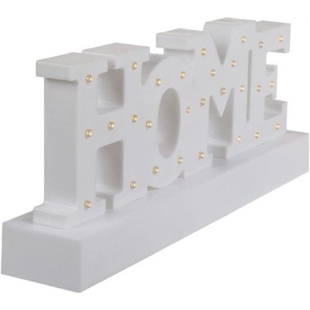 Plastikskål "HOME" - Vit - L 31 cm x b 6.6 cm x H 13.4 cm