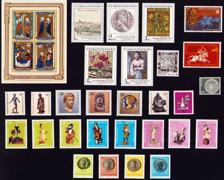 Kunst - Frimærkepakke - Postfrisk