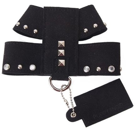 Puppy Angel - Outmatched Sele Svart - Klassiske hundeseler, step-in, jacket seler, trekkseler, vinterseler & Y-seler på Doggie.no