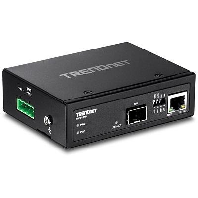 TRENDnet TI-F11SFP - medieomformer - 10Mb LAN, 100Mb LAN, 1GbE - TAA-samsvar