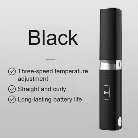 Trådløs 2-i-1 Rettetang og Krølltang med Keramisk Varmeteknologi og USB-C Lading