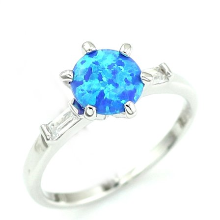 Silversmycken filled ring BLÅ Brand Opal