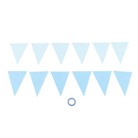 Aaltoviiri Häähuone Lastenhuone Syntymäpäiväjuhlat Pukeutumistarvikkeet Aaltomainen Vetolippu Viirinauha Sininen