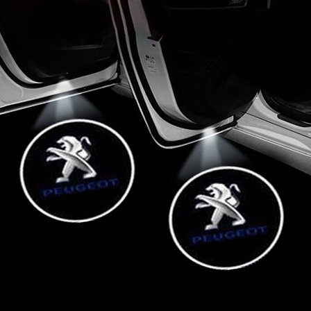 Velkomstlys til bil til Peugeot 106/107/108/206/207/208, LED-dørprojektor Bil dørlys Bildekorationstilbehør, b 4stk