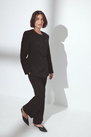 ShpresaXNaKd Schlaganzughose mit hoher Taille - Schlaghosen - Schwarz - EU 44