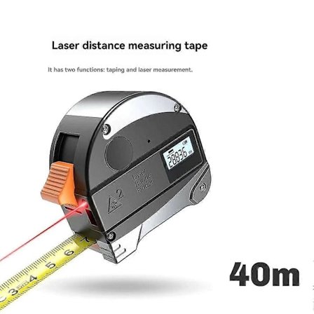Usb 2 i 1 Avståndsmätare 5m Måttband LCD Avståndsmätare Byggnadsmätinstrument Area Volym Mätning