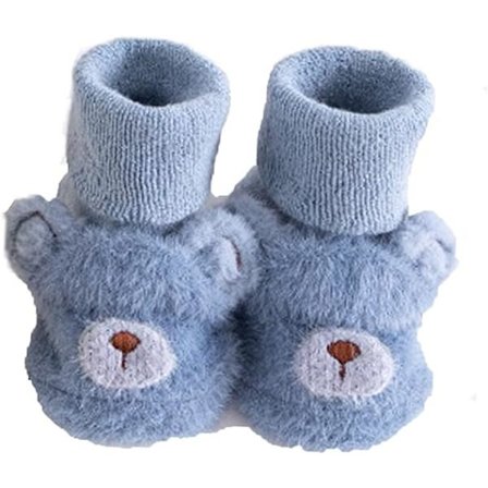 1-3 år gamla baby toddler termiska strumpor halkfria grepp ankelstrumpor