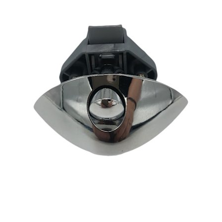 Diameter 20mm Camper Bil Halvmåne Trycklås Rv Husvagn Låda Spärrknapp Lås(krom)