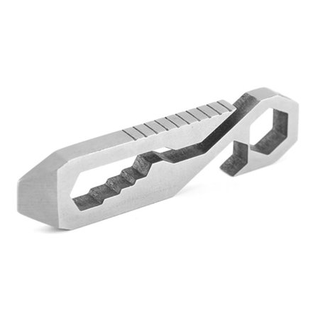 Nøglering i Rustfrit Stål Multiværktøj 8 i 1 EDC Gear Udendørs Udstyr Fladskruetrækker Hex Nøgle 5/6/7/8mm