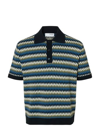 Selected | Slhcran Design Ss Knit Relaxed Polo | XL