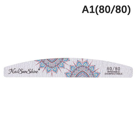 1 stk neglefil dobbeltsidig sandpapir Sterkt tykt Profesjonell