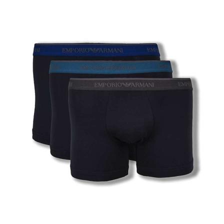 Emporio Armani EA7 3 Pack Boxer Blå, Herre Underbukser, Størrelse: S