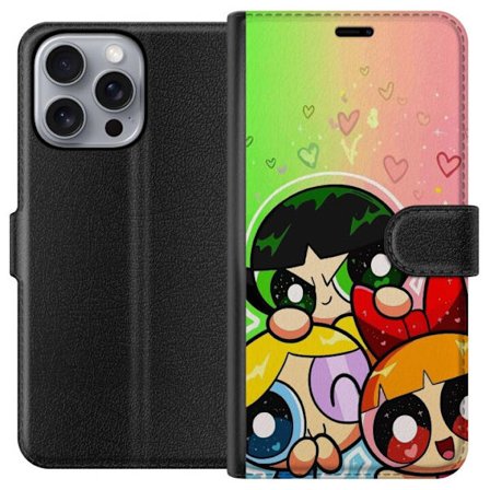 Kompatibelt Plånboksfodral till Apple Apple iPhone 16 Pro Max Powerpuff Girls Cartoon Network
