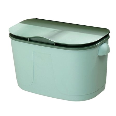 Väggmonterad soptunna badrum kök hushåll toalett vardagsrum med lock speciell tunna med lock sandwich köksavfall flip