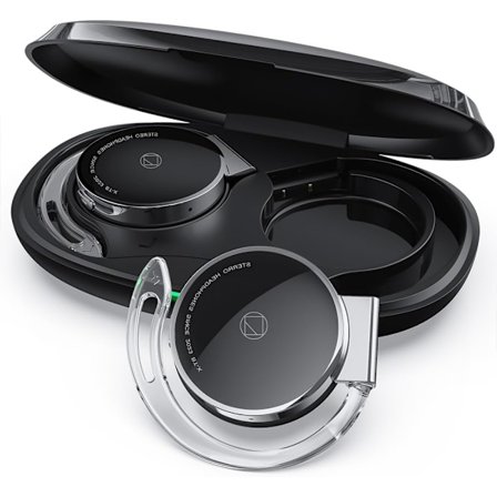 Bluetooth 5.3 On-Ear Hovedtelefoner - Åbent Øredesign, 4 Mikrofoner, Lang Batterilevetid med Opladningsetui